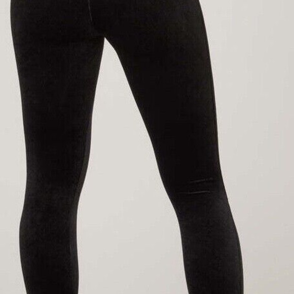 NWT SPANX VELVET LEGGINGS PANTS Black #2070 Slimming Holiday Sexy Party S M or L - Picture 2 of 5